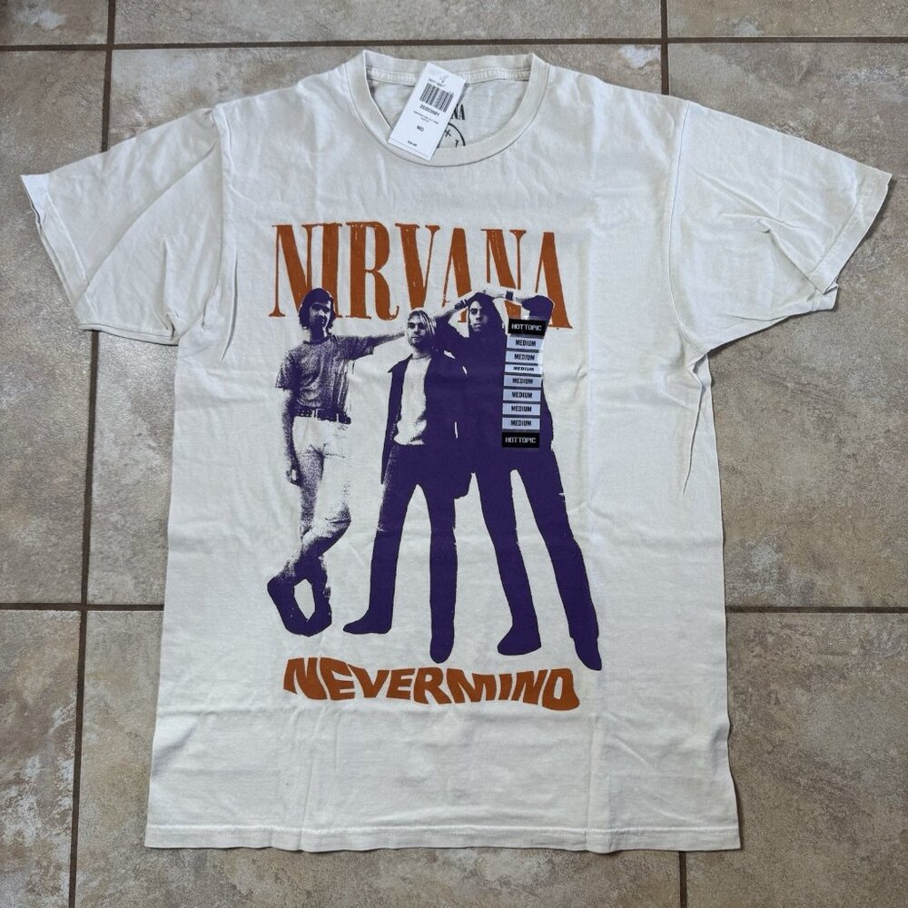 Nirvana Nevermind Portrait T-Shirt MEDIUM New